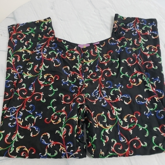 VTG CJ Laing Silk Embroidered Party Dress Pants EU - Picture 4 of 15